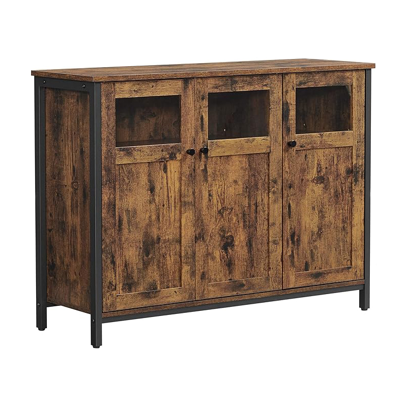Aparador com 3 Portas Castanho Rústico