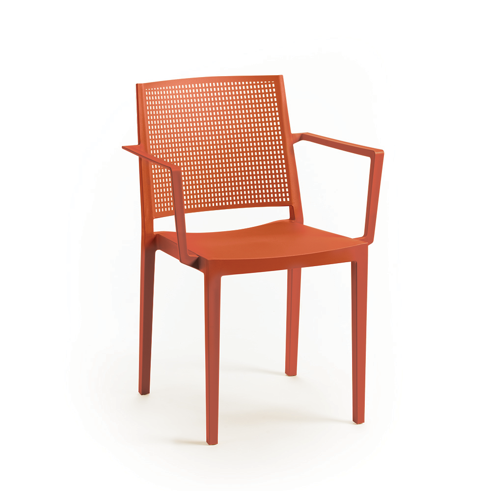 Pack 50 Cadeiras GRID com braços Tijolo