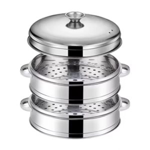 Camadas de Panela a Vapor em Aço Inoxidável