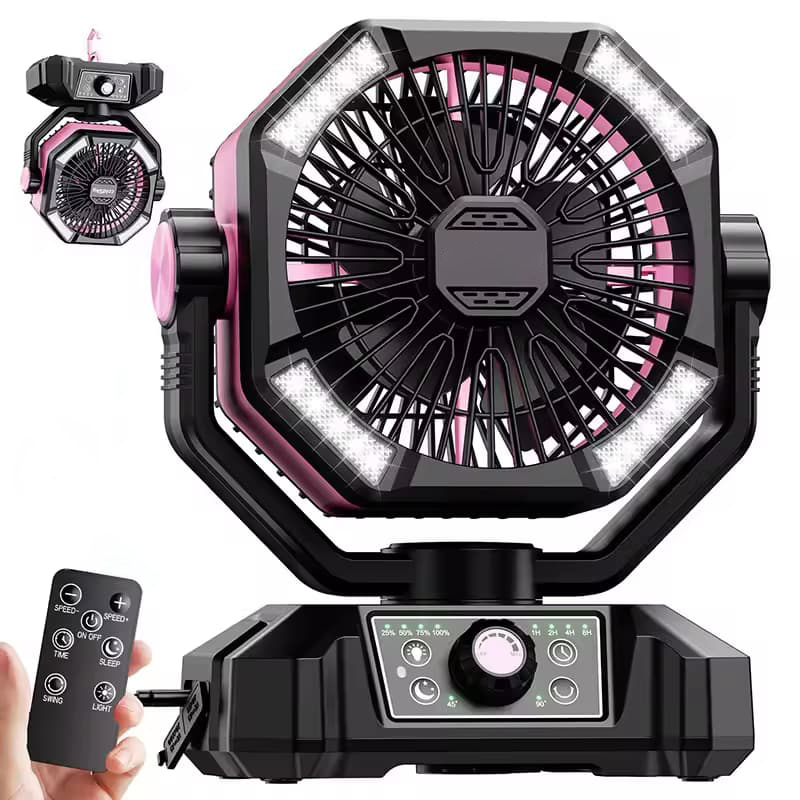 Ventilador Portátil com Bateria 20000mAh e Lanterna LED - Image 3