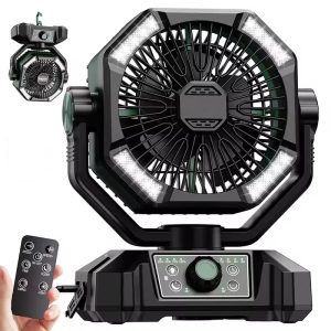 Ventilador Portátil com Bateria 20000mAh e Lanterna LED